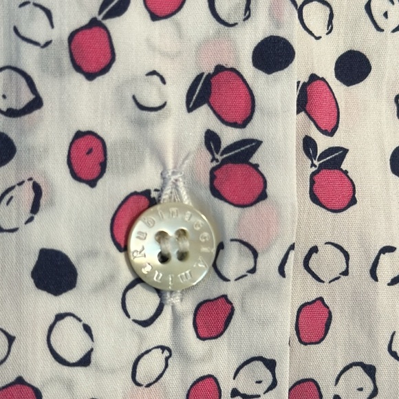Amina Rubinacci Made in Italy, Signature blend, cap sleeves, button up Blouse - Picture 12 of 12